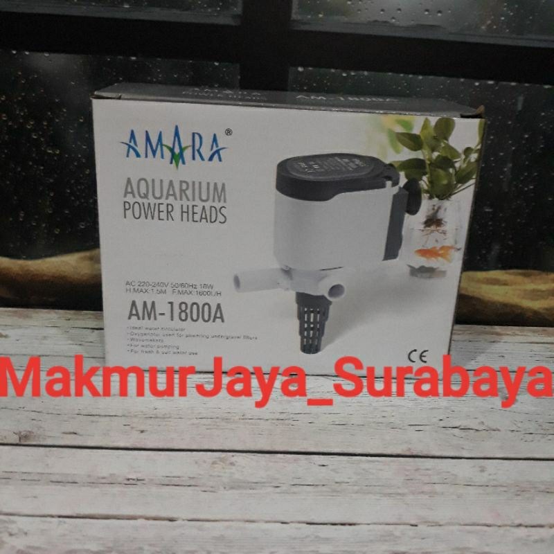 Aquarium Power Head Amara AM 1800A Pompa Air Akuarium low Watt