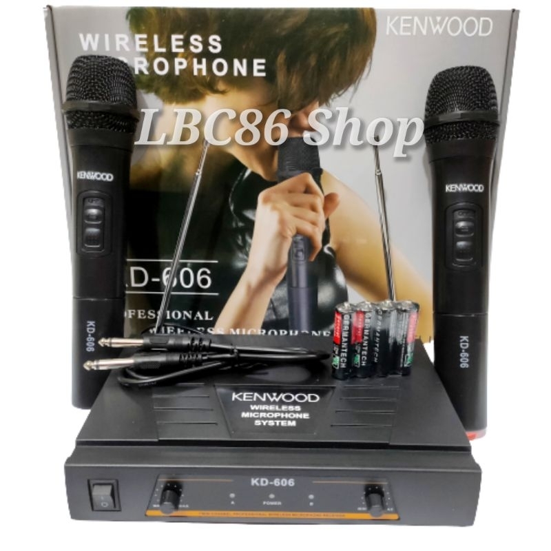 Mic wireless KENWOOD KD-606 double microphone wireless