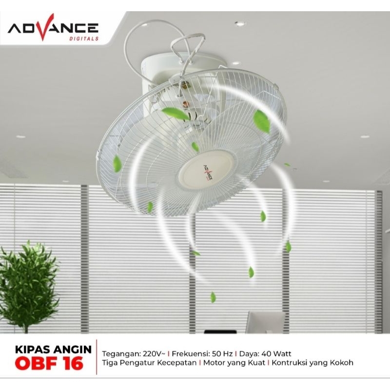Kipas Angin Orbit Fan Advance OBF 16 Kipas Angin Gantung Plafon 16inch