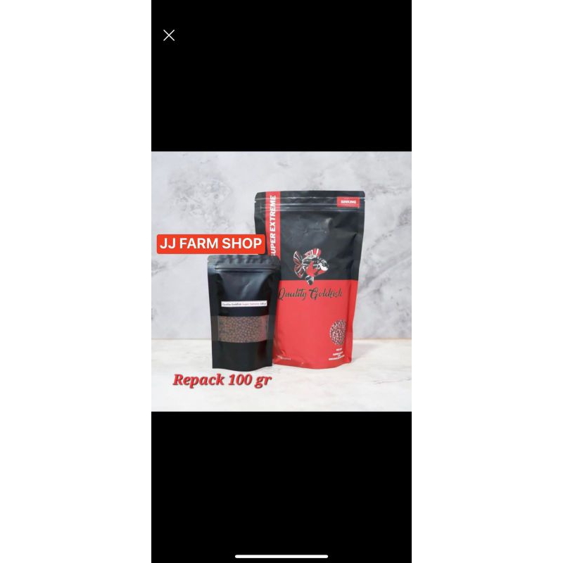 Ay00 Quality goldfish super EXTREME 100gr SINKING size S 3mm pakan pelet ikan koki koi louhan