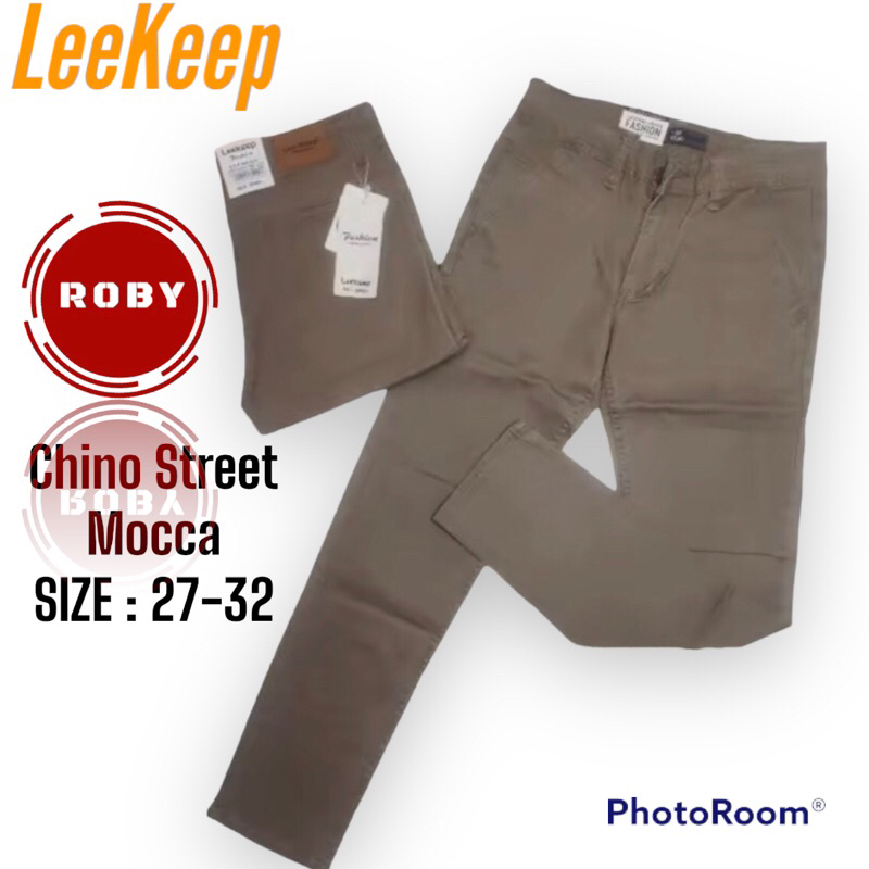 LeeKeep Original - Celana Chinos Chino Pants Celana Panjang Pria Street Slimfit Bahan Tebal Adem