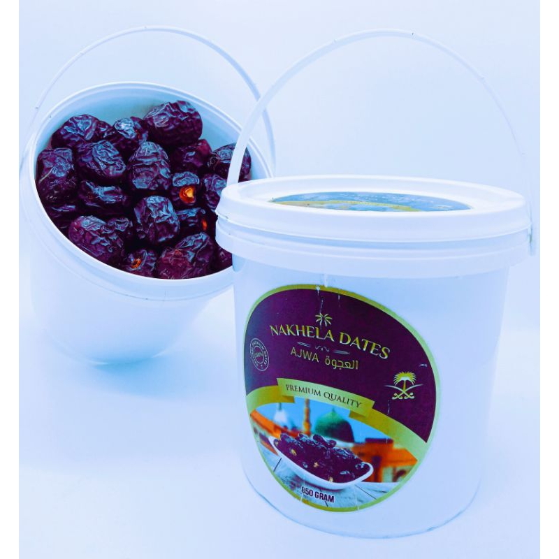 

Kurma Ajwa Nabi Kemasan Ember 850 Gr Kurma Nakhela Original Grade A