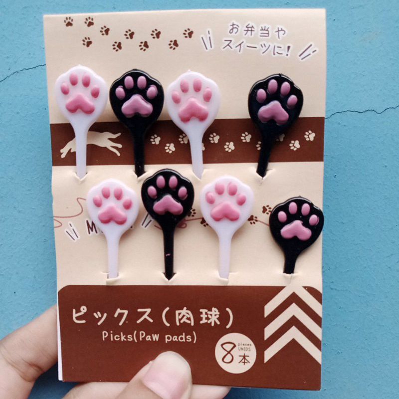 Tusukan bento food pick bento anak - Paw