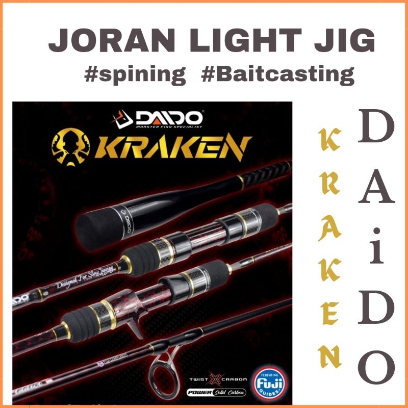 joran light jig daido kraken 602/180/Daido kraken 602 BC/DAIDO KRAKEN 602 SPINING