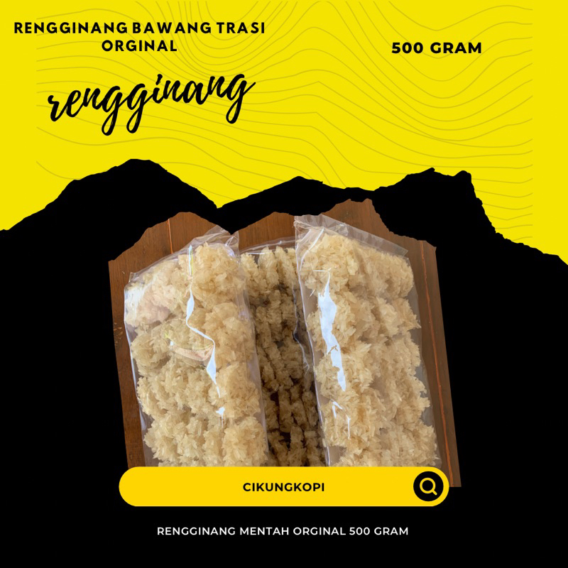 

rengginang mentah-orginal bawang putih-trasi / 500gram