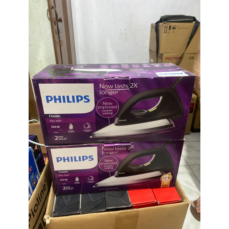 SETRIKA PHILIPS ANTI LENGKET TEFLON CERAMIC HD1173