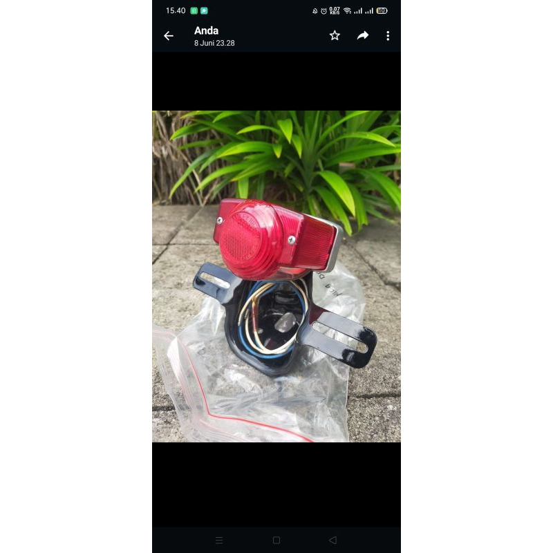 stop assy lampu stop honda cs90 castrol original asli japan