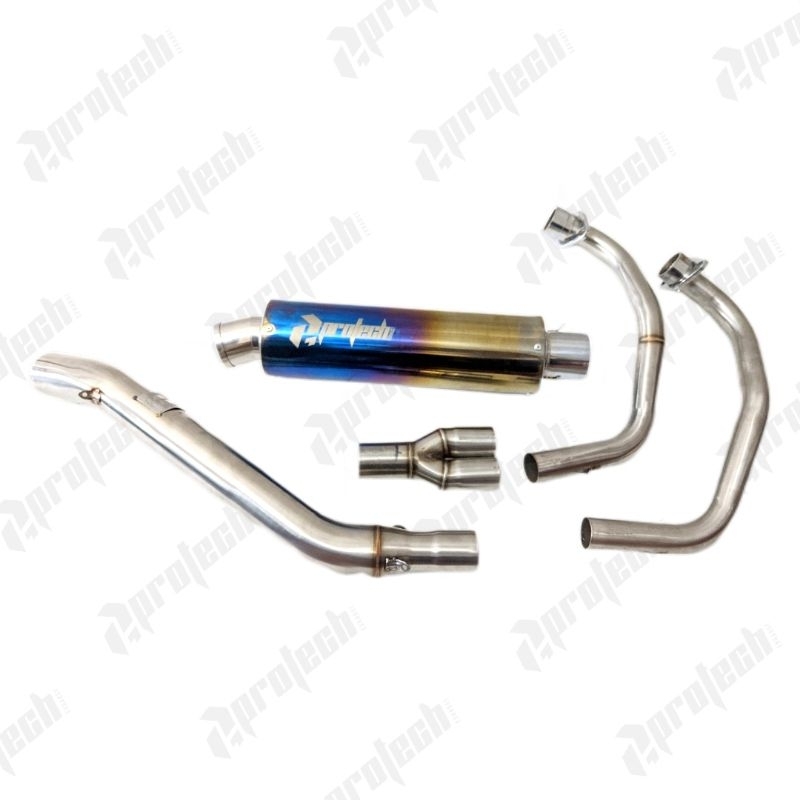 Yamaha MT25 / R25 — Round Muffler · Silver — foto 3