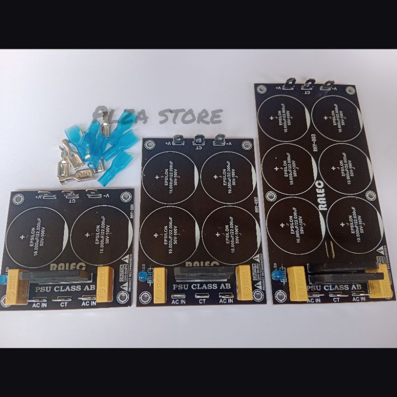 PCB PSU class AB isi 2/4/6 elko plus komponen dan skun Kit psu isi 2 elco isi 4 elco isi 6 elco kit 