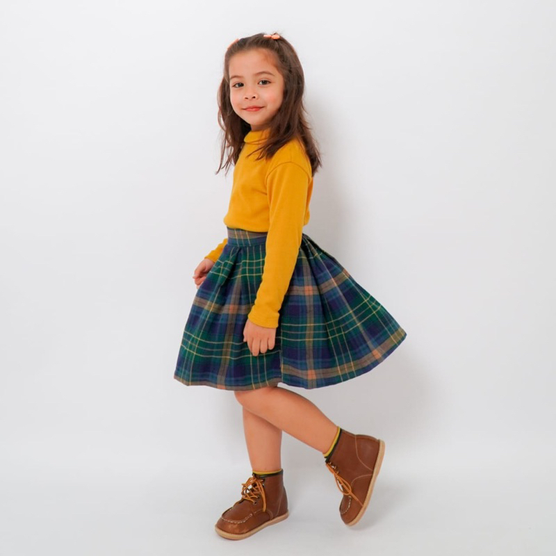 CINTA SET ANAK 1-5 TAHUN | Setelan anak perempuan rib setelan anak cewek lengan panjang Setelan rok 