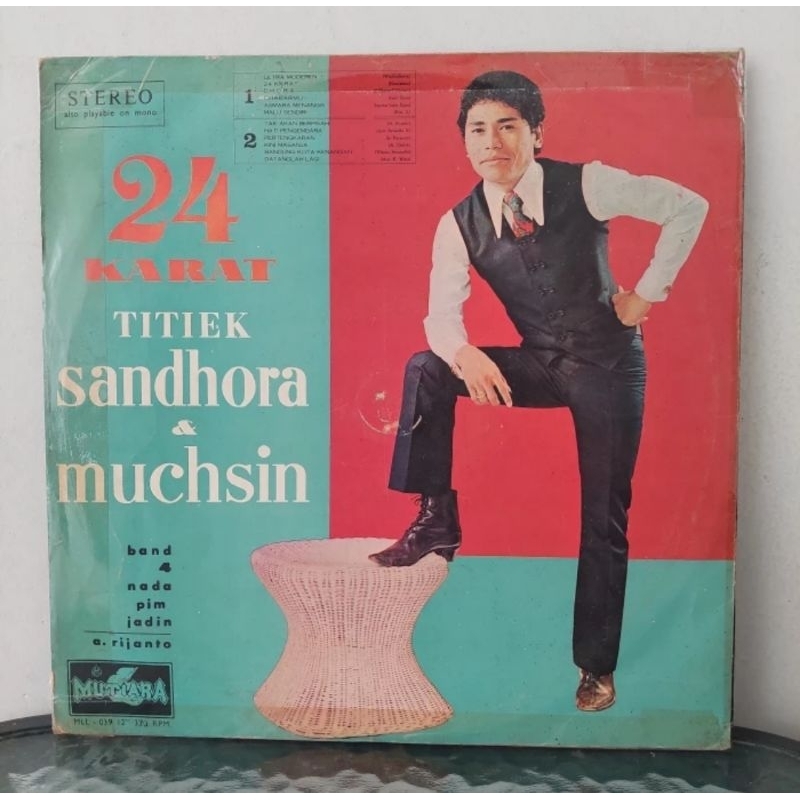 Vinyl Piringan Hitam 12 inch Titiek Sandhora&amp;Muchsin-24 Karat