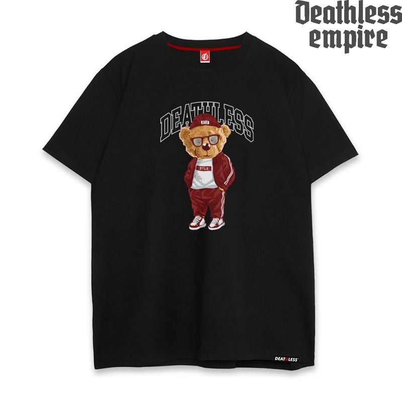 DEATHLESS KAOS | TEDDY BEAR SPORTY | HITAM | BEAR SERIES