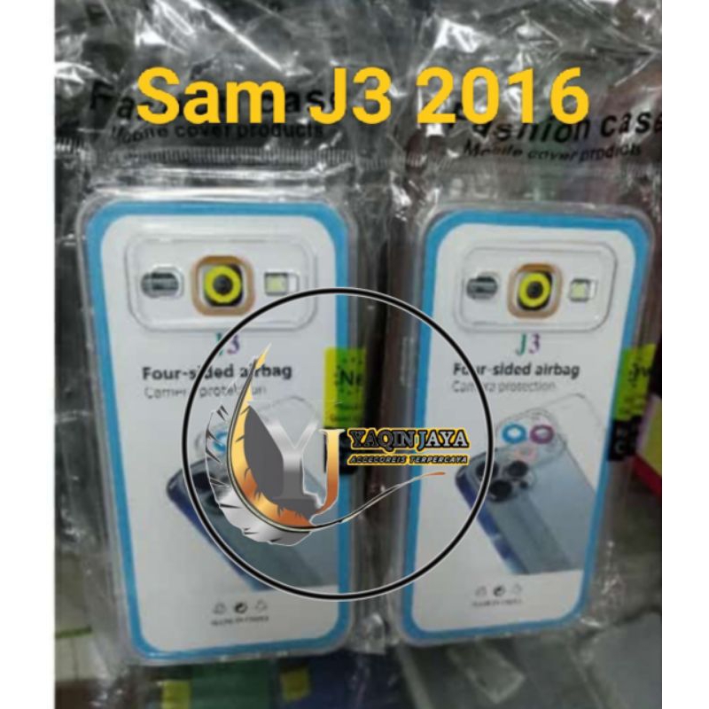 Soft Case Casing Samsung J300/J3 2016 Silikon Clear Bening Transparan Pelindung Belakang Hp+Camera