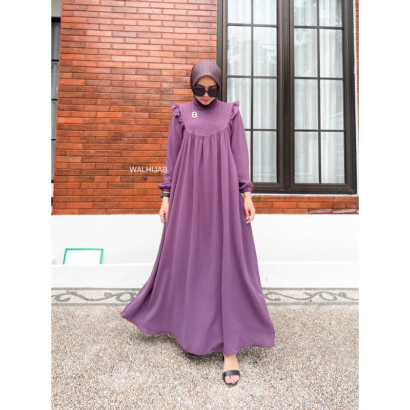 AMARA DRESS-Dress crinkle airflow premium busui