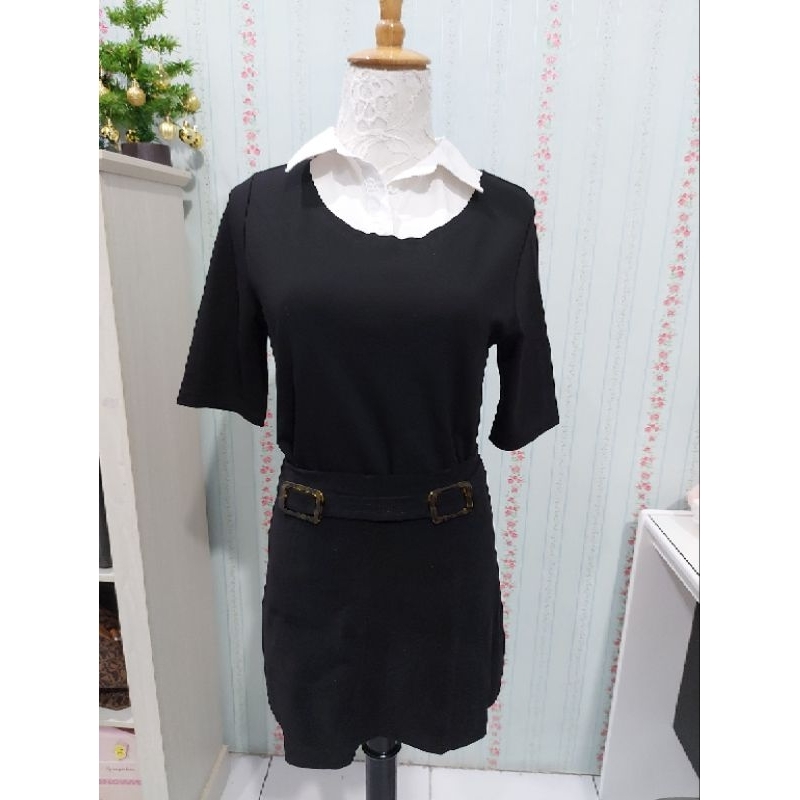 Preloved kemeja kantor (set) / baju kantor / set kantor / rok kantor / baju hitam putih / baju kerja