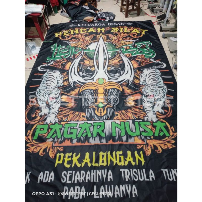 BENDERA PAGAR NUSA FULL PRINTING