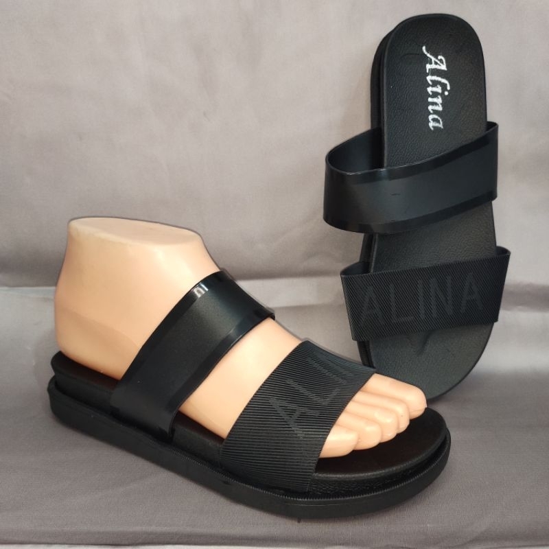 Sandal Wanita Terbaru /Sendal Selop Jelly Alina 0912-AL/Sendal Karet Kekinian