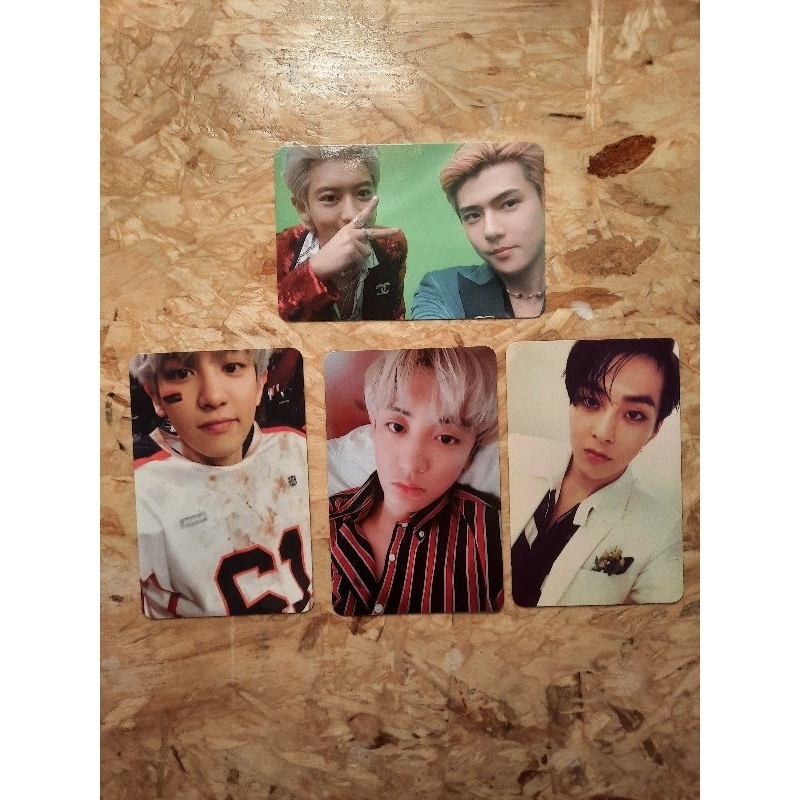 Photocard PC Sehun Chanyeol Xiumin SC WAL, Love Me Right, Tempo, Kokobop