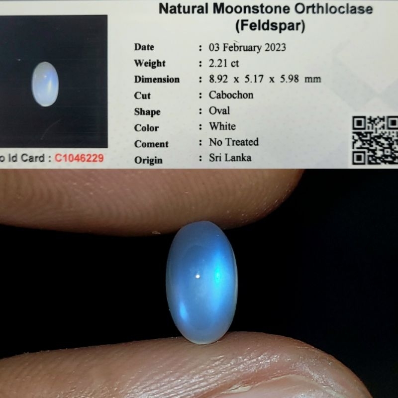 Natural biduri bulan ceylon air laut srilanka moonstone