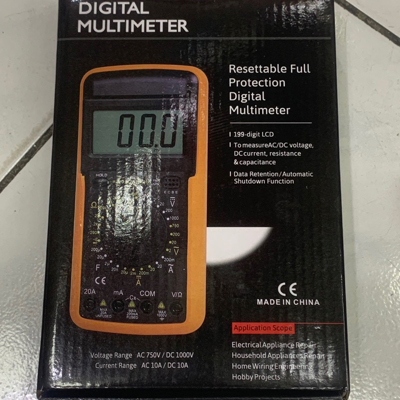 Avo Multimeter Digital VC-9205A SP-9205A CD-9205D 9205A Multitester LCD besar