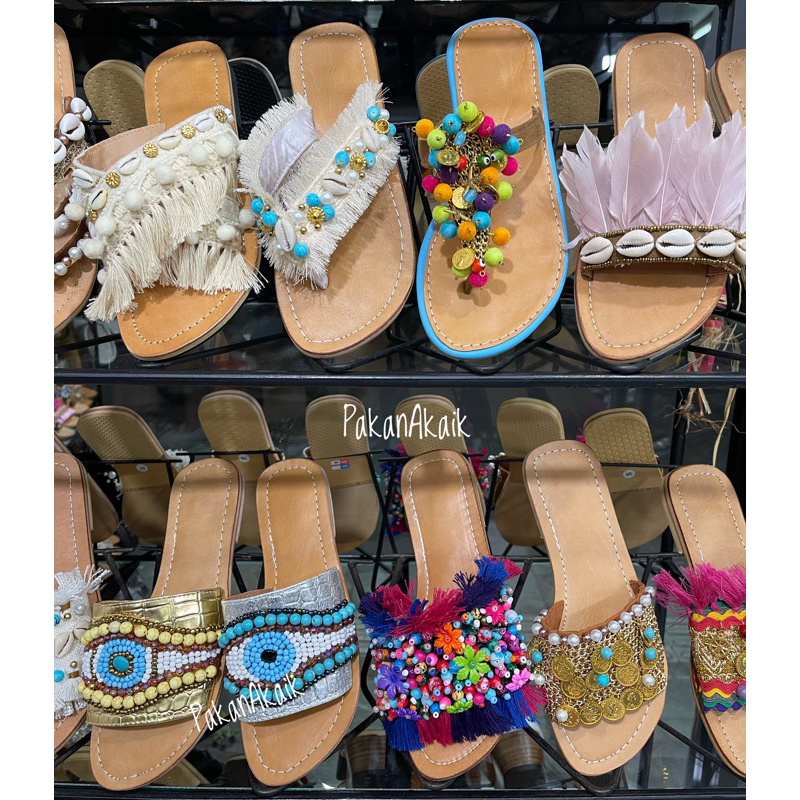 Sandal Bali / Wedges / Sandal Wanita / Sandal Unik / Sandal Boho
