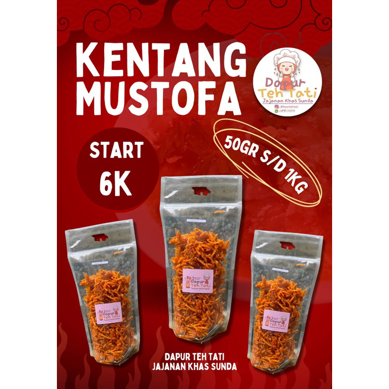 

keripik kentang mustofa 50gr 250gr khas sunda jajanan bandung