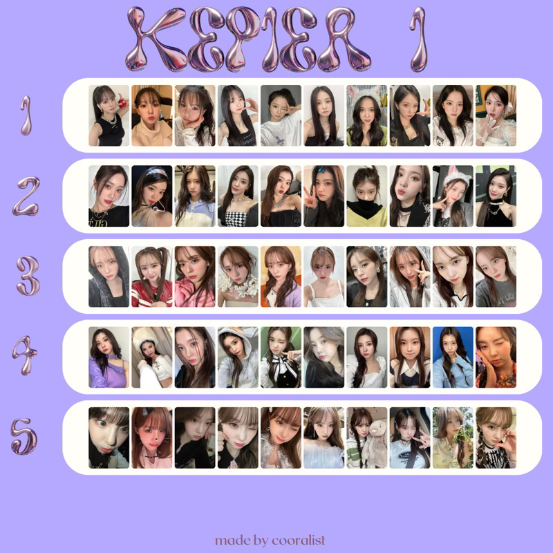 unofficial photocard member ( PC ) Girl Group KPOP