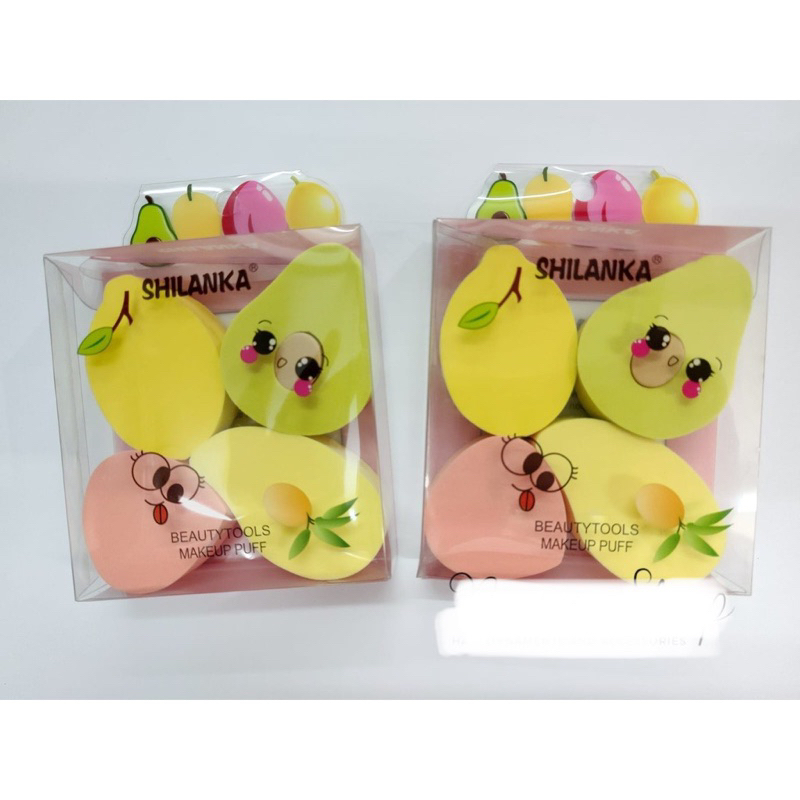 SPONGE BUAH 4in1 - Beauty Blender - Sponge Puff Bedak - Sponge Foundation