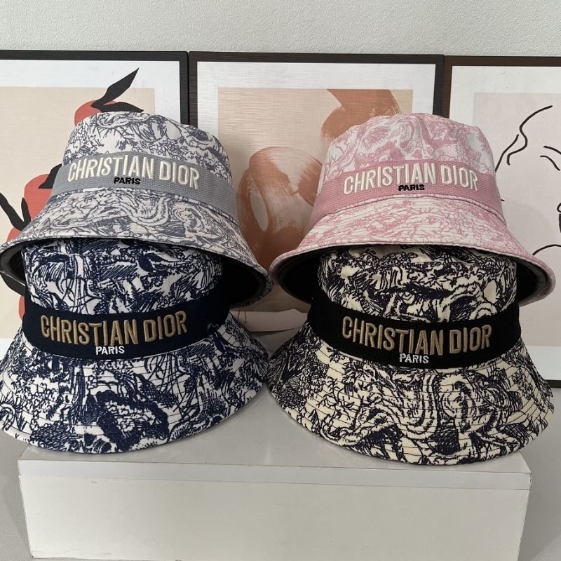 Topi Bucket Hat Motif Bordir Ala Korea Pria Wanita