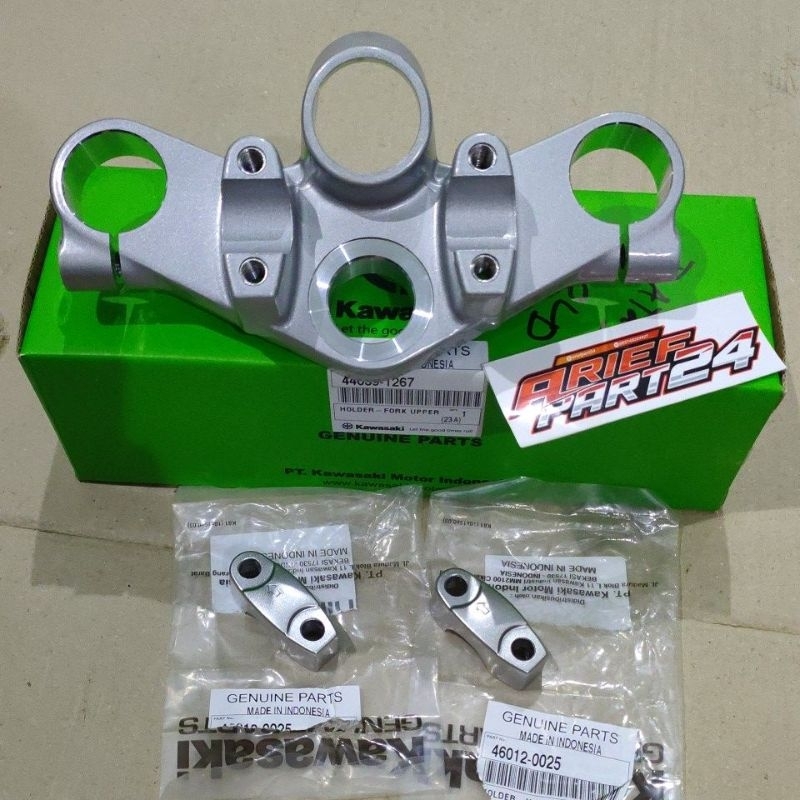 segitiga atas ninja r old original T atas ninja R old original set klem stang stir ninja r old