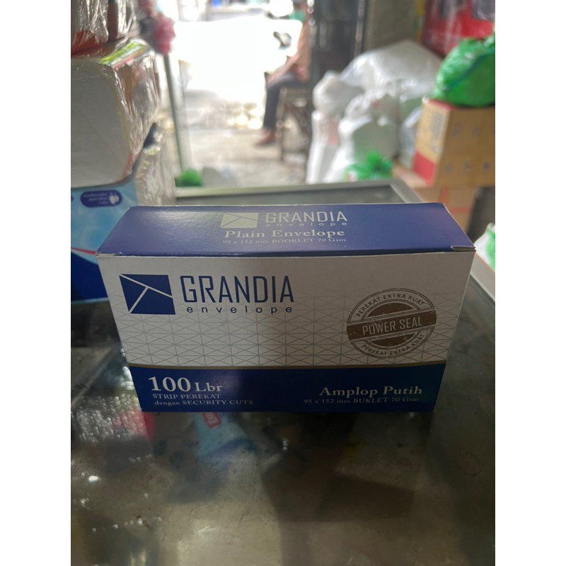 

Amplop Putih Polos Grandia Isi 100 Lembar 95x152mm