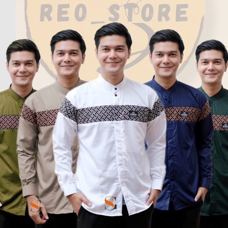 Kemeja Pria Koko Pria Panjang Baju Koko Fashion Muslim Atasan Lengan Panjang Baju Koko Pria Dewasa  