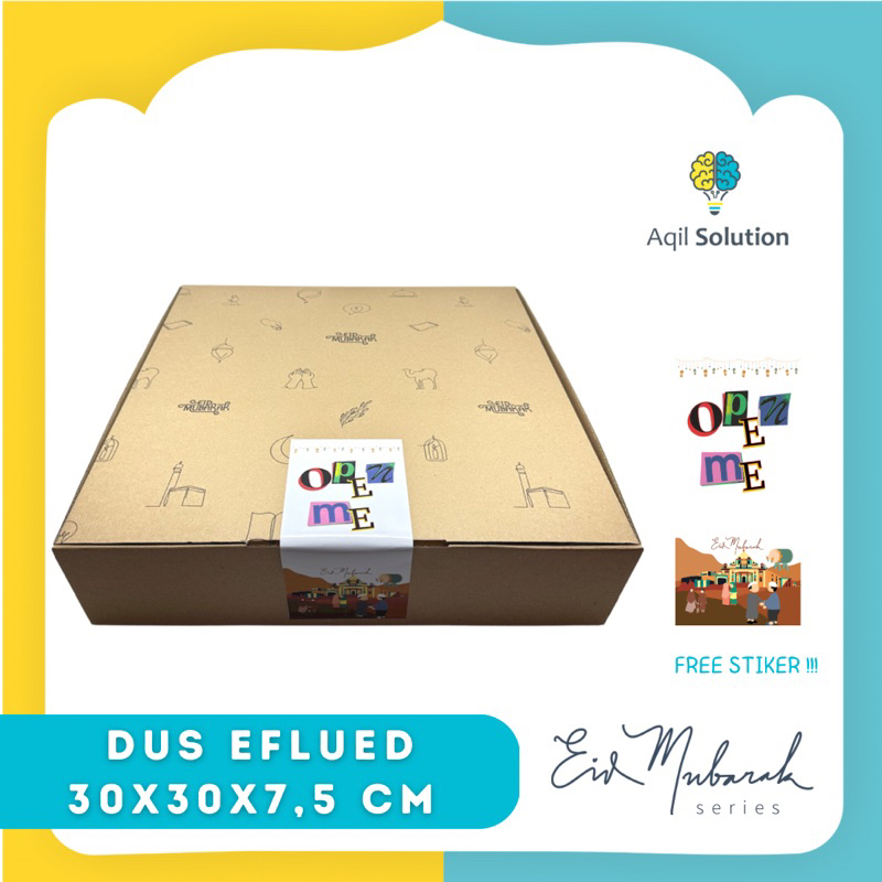 

(30x30x7,5cm ) Kardus Eflued Corriguted Dus Hampers Idul Fitri, Box Hampers Lebaran, Kardus Hadiah