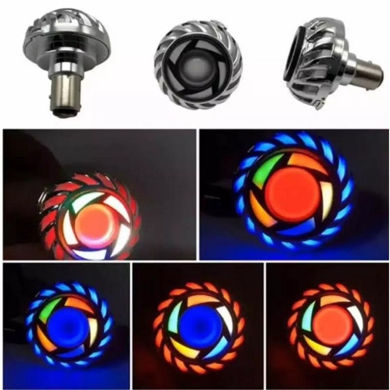 LAMPU STOP BELAKANG REM PROJIE MINI RAINBOW ARUS AC DC UNIVERSAL 12 VOLT