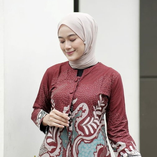 Baju Batik Wanita Modern Tunik Batik Wanita Atasan Batik Kerja Kantor Wanita