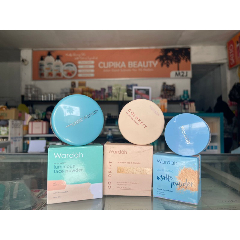 [ip.x] [ bedak tabur luminous ]  loose powder / wardah everyday luminous loose powder / wardah colorfit mattifying loose powder / wardah lightening matte powder foundation