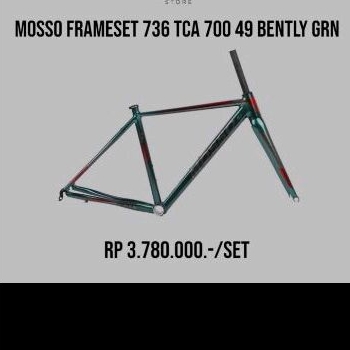frame mosso 736 TCA 700c size 49 Bentley green FC
