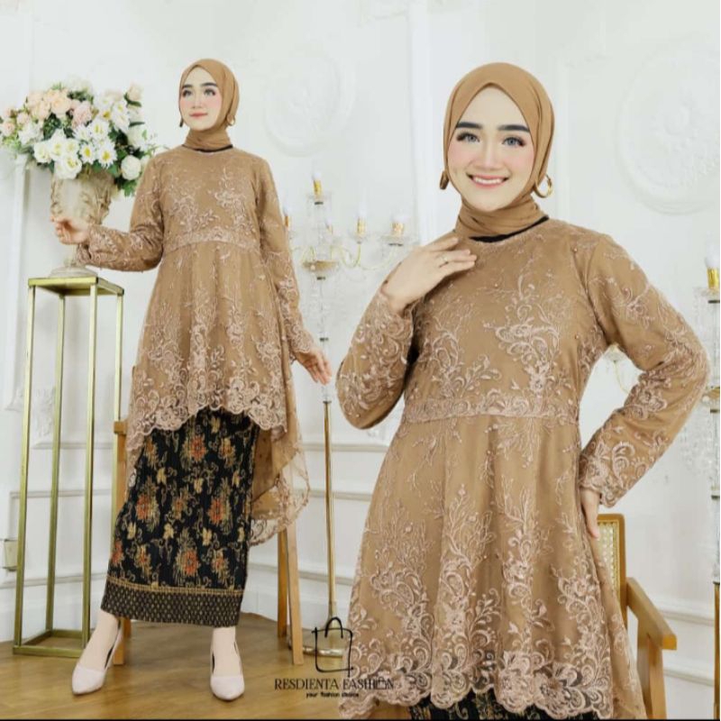 BAJU TUNIK WANITA DEWASA DRESS KONDANGAN MODERN