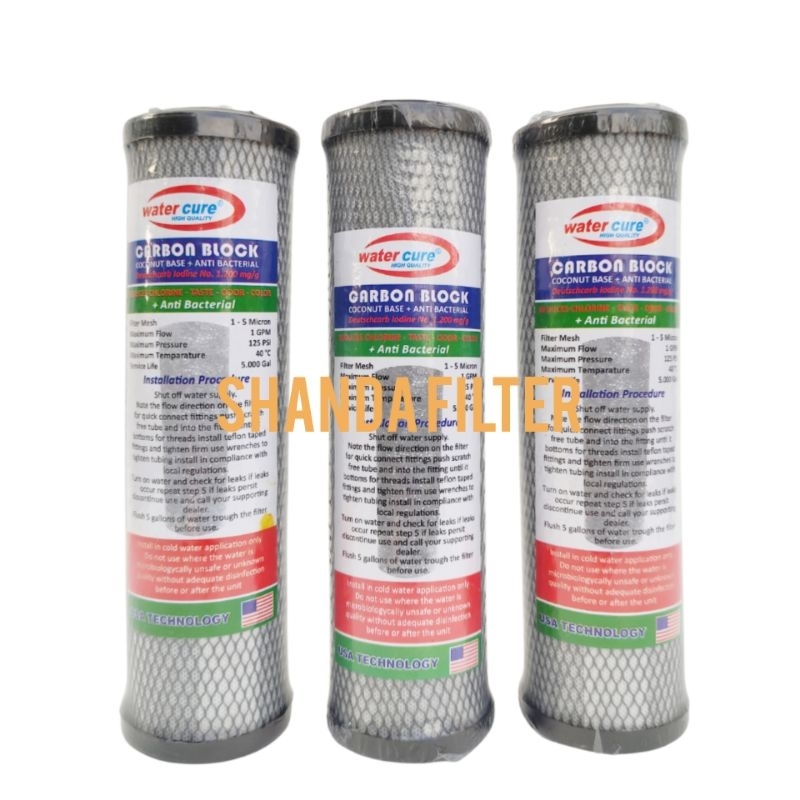 Jual Filter Air Cto Inch Anti Bacterial Cartridge Filter Air