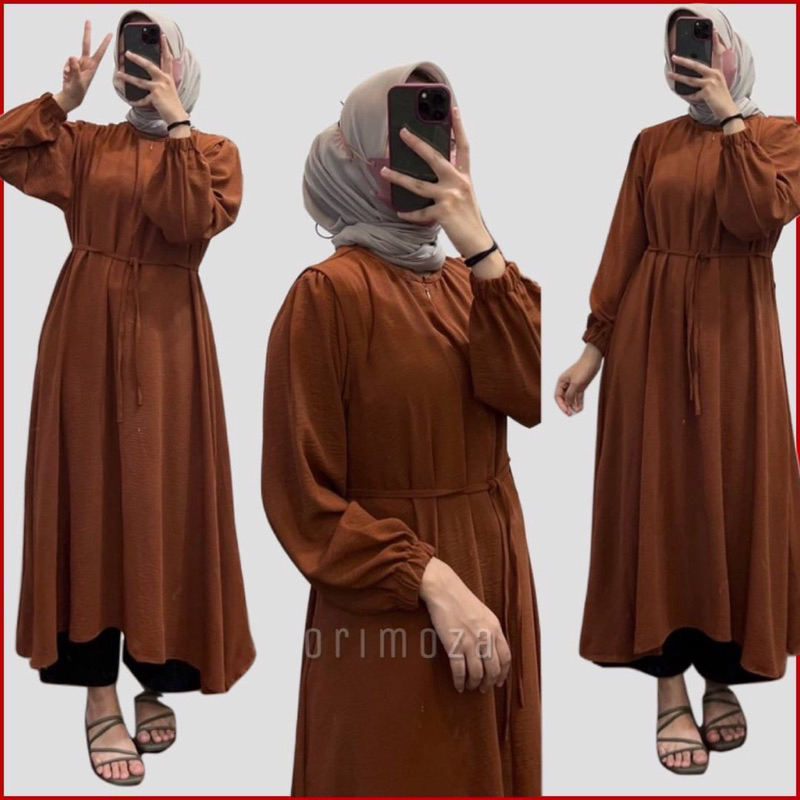 Tunik Jumbo Polos Crinkle Airflow Grace