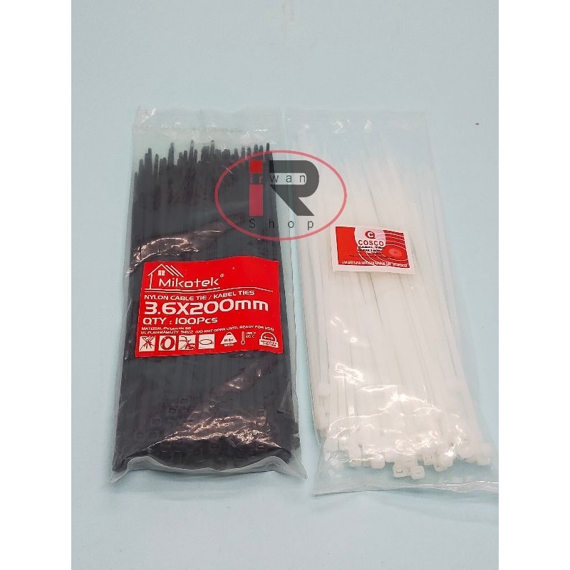 Tali Ties 20 cm Kabel Ties Tebal isi 100 pcs
