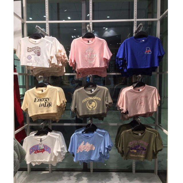 Tshirt H&M Crop Rolling Stones sale