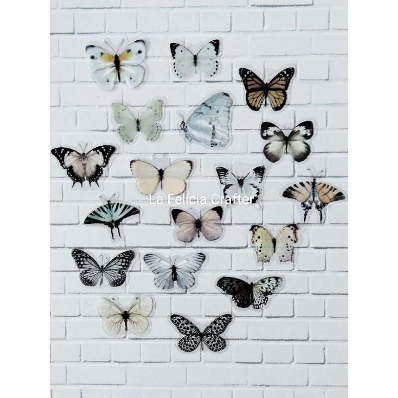 

Stiker Butterfly kupu-kupu Bahan PVC Untuk Perlengkapan Jurnal Scrapbooking