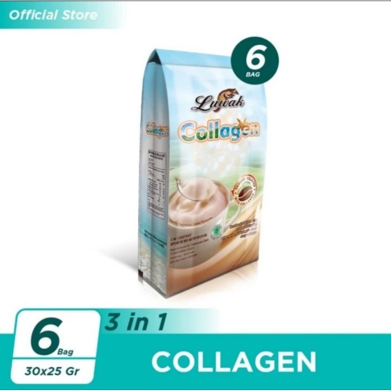 

Kopi Luwak White Koffie Collagen Bag 5x25gr Paket 6 Bag