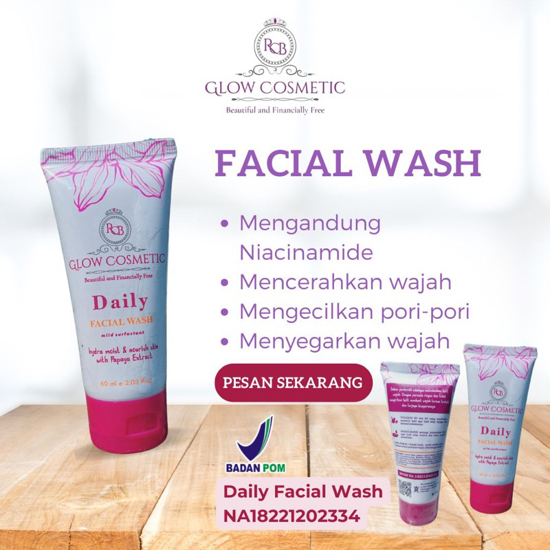 FREE GIFT - Original BPOM facial wash (sabun wajah) rcb glow