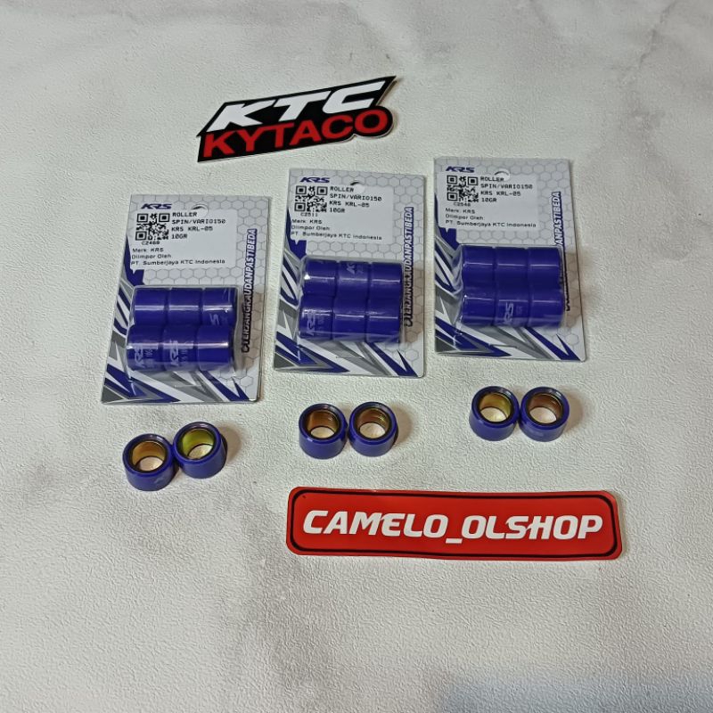 roler KRS buat Vario 150 vario125 pcx adv150 spin uk 9g10g11g12g13g14g produk original ktc kytaco / roller krs beat deluxe genio / roller racing vario 125/150 krs