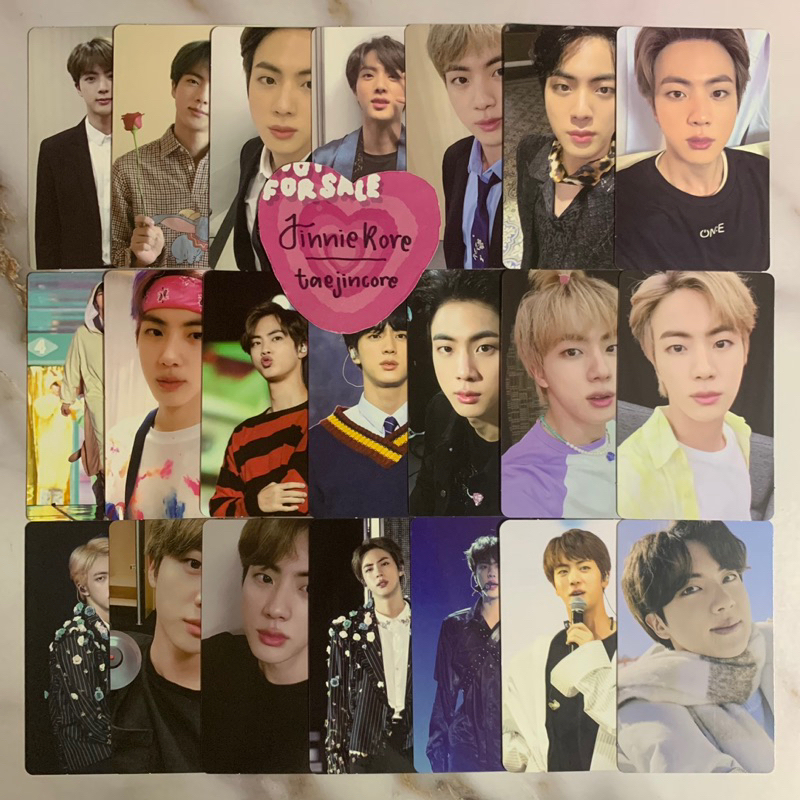 BTS KIM SEOKJIN OFFICIAL PHOTOCARD MEMORIES 2018 2019 2020 DVD BLURAY BR 2017 BR17 BR18 BR19 BR20 SO