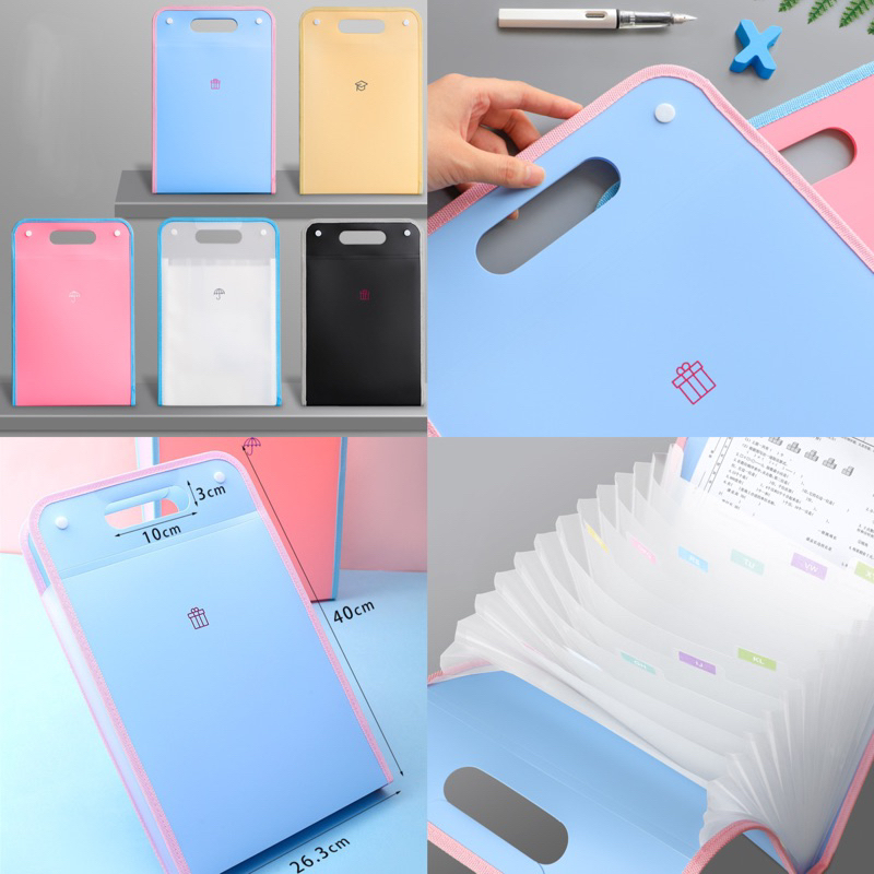 

Adn cute multi layer folder map organizer tempat penyimpanan file kertas paper organizer
