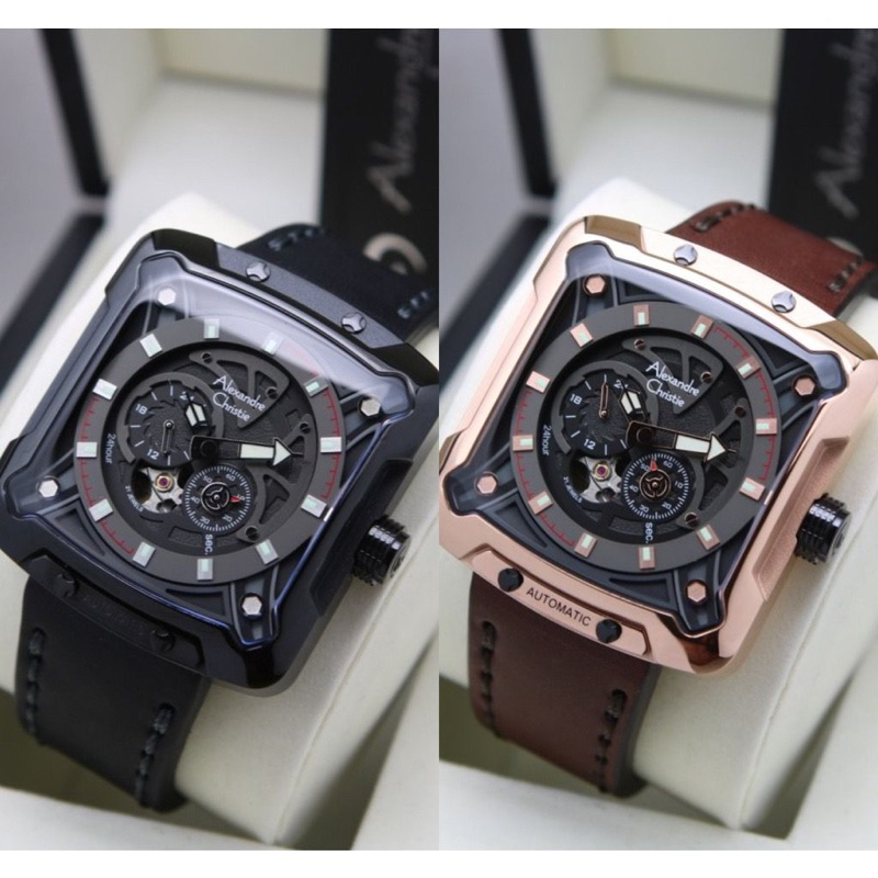 ALEXANDRE CHRISTIE AC 3030 AC3030 AUTOMATIC LEATHER ORIGINAL JAM PRIA