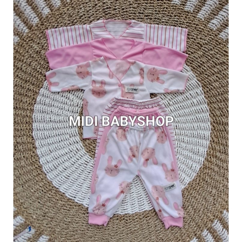 Serian Pink - 18 Pcs Paket Baju Bayi Baru Lahir Paket Newborn Pink Series Pipmim Babywear